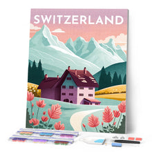 Afbeelding in Gallery-weergave laden, Diamond Painting - Reisposter Luzern