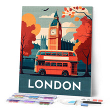 Afbeelding in Gallery-weergave laden, Diamond Painting - Reisposter Londen