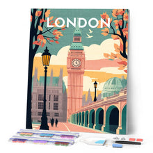 Afbeelding in Gallery-weergave laden, Diamond Painting - Reisposter Londen II