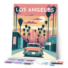Afbeelding in Gallery-weergave laden, Diamond Painting - Reisposter Los Angeles