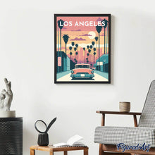 Afbeelding in Gallery-weergave laden, Diamond Painting - Reisposter Los Angeles