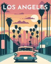 Afbeelding in Gallery-weergave laden, Diamond Painting - Reisposter Los Angeles