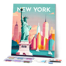 Afbeelding in Gallery-weergave laden, Diamond Painting - Reisposter New York