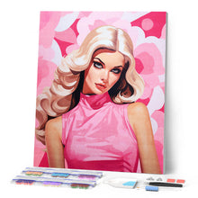 Afbeelding in Gallery-weergave laden, Diamond Painting - Blonde Diva in Roze