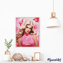 Afbeelding in Gallery-weergave laden, Diamond Painting - Blonde Diva in Roze