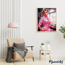 Afbeelding in Gallery-weergave laden, Diamond Painting - Vintage Roze Diva