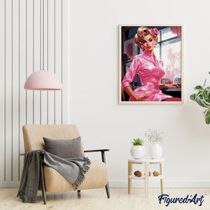 Diamond Painting - Vintage Roze Diva