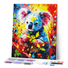 Afbeelding in Gallery-weergave laden, Diamond Painting - Kleurrijke Abstracte Koala