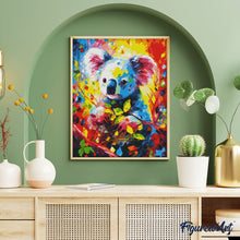 Afbeelding in Gallery-weergave laden, Diamond Painting - Kleurrijke Abstracte Koala