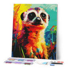 Afbeelding in Gallery-weergave laden, Diamond Painting - Kleurrijke Abstracte Stokstaartje