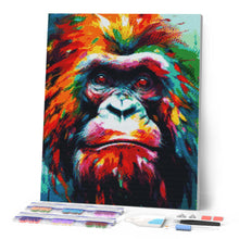 Afbeelding in Gallery-weergave laden, Diamond Painting - Kleurrijke Abstracte Orang-oetan