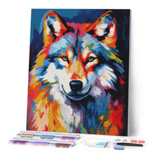 Afbeelding in Gallery-weergave laden, Diamond Painting - Kleurrijke Abstracte Wolf