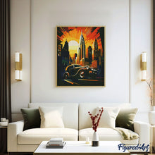 Afbeelding in Gallery-weergave laden, Diamond Painting - Art Deco Auto in New York