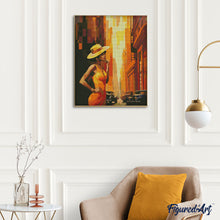 Afbeelding in Gallery-weergave laden, Diamond Painting - Art Deco Vrouw in de Stad