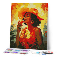 Afbeelding in Gallery-weergave laden, Diamond Painting - Art Deco Vrouw met een Glas