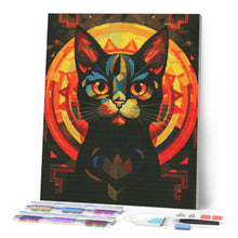 Afbeelding in Gallery-weergave laden, Diamond Painting - Art Deco Zwarte Kat