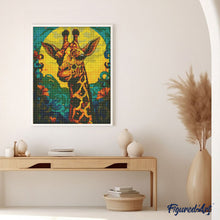 Afbeelding in Gallery-weergave laden, Diamond Painting - Giraffe Art Deco reeds ingelijst