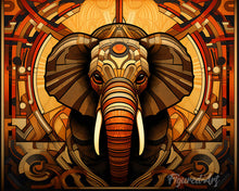 Afbeelding in Gallery-weergave laden, Diamond Painting - Olifant Art Deco