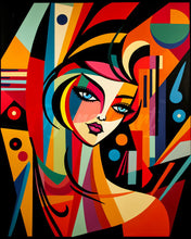 Afbeelding in Gallery-weergave laden, Diamond Painting - Picasso Stijl Abstracte Vrouw reeds ingelijst