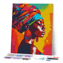 Afbeelding in Gallery-weergave laden, Diamond Painting - Levendige Afrikaanse Dame