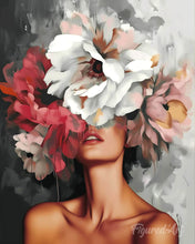 Afbeelding in Gallery-weergave laden, Diamond Painting - Schoonheid achter Bloemen reeds ingelijst