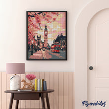 Afbeelding in Gallery-weergave laden, Diamond Painting - Londen in Bloei reeds ingelijst