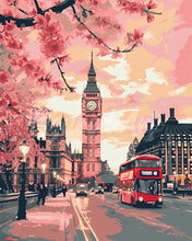 Afbeelding in Gallery-weergave laden, Diamond Painting - Londen in Bloei reeds ingelijst