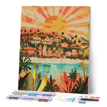 Afbeelding in Gallery-weergave laden, Diamond Painting - Zonsopgang in Bali