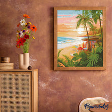 Afbeelding in Gallery-weergave laden, Diamond Painting - Surfclub reeds ingelijst