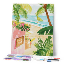 Afbeelding in Gallery-weergave laden, Diamond Painting - Strandclub reeds ingelijst