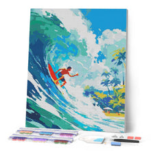 Afbeelding in Gallery-weergave laden, Diamond Painting - Surfen in Hawaï
