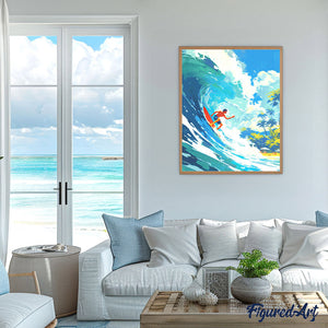 Diamond Painting - Surfen in Hawaï