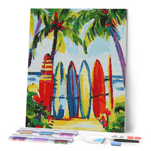 Afbeelding in Gallery-weergave laden, Diamond Painting - Kleurrijke surfplanken
