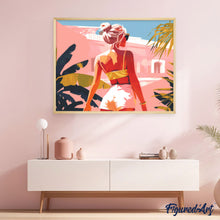 Afbeelding in Gallery-weergave laden, Diamond Painting - Zomerwandeling reeds ingelijst