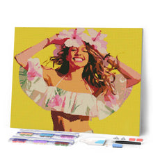 Afbeelding in Gallery-weergave laden, Diamond Painting - Vrolijk meisje reeds ingelijst