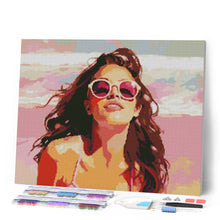 Afbeelding in Gallery-weergave laden, Diamond Painting - Vreugde aan het strand reeds ingelijst