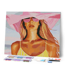 Afbeelding in Gallery-weergave laden, Diamond Painting - Zonovergoten charme reeds ingelijst