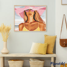 Afbeelding in Gallery-weergave laden, Diamond Painting - Zonovergoten charme reeds ingelijst