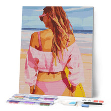 Afbeelding in Gallery-weergave laden, Diamond Painting - Stijlvolle stranddag