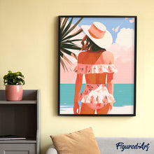 Afbeelding in Gallery-weergave laden, Diamond Painting - Zomerschoonheid reeds ingelijst