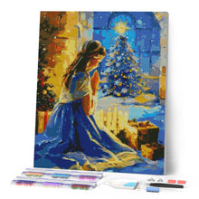Afbeelding in Gallery-weergave laden, Diamond Painting - Kerstavondgebed reeds ingelijst