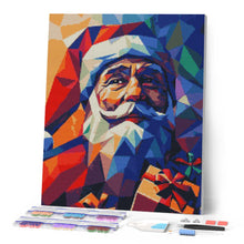 Afbeelding in Gallery-weergave laden, Diamond Painting - Polygone Kerstman reeds ingelijst