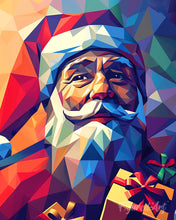 Afbeelding in Gallery-weergave laden, Diamond Painting - Polygone Kerstman reeds ingelijst