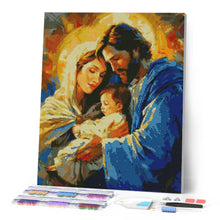Afbeelding in Gallery-weergave laden, Diamond Painting - Heilige Familie reeds ingelijst