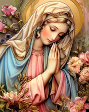 Afbeelding in Gallery-weergave laden, Diamond Painting - Gezegende Maagd Maria reeds ingelijst