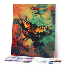 Afbeelding in Gallery-weergave laden, Diamond Painting - Zonsondergang Mot Vlinder en Kleuren