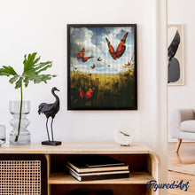 Afbeelding in Gallery-weergave laden, Diamond Painting - Vlinders kleine fladderende schildpadjes