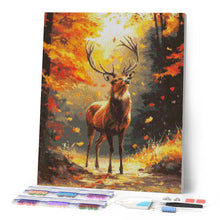 Afbeelding in Gallery-weergave laden, Diamond Painting - Majestueuze hert in de herfst