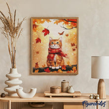 Afbeelding in Gallery-weergave laden, Diamond Painting - Gezellige herfstkat