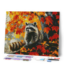 Afbeelding in Gallery-weergave laden, Diamond Painting - Herfst raccoon
